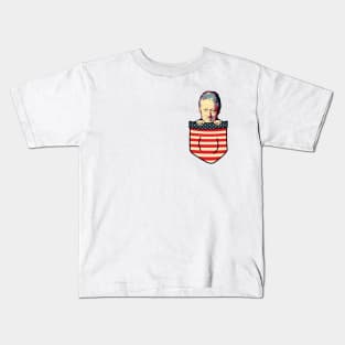 Bill Clinton Chest Pocket Kids T-Shirt